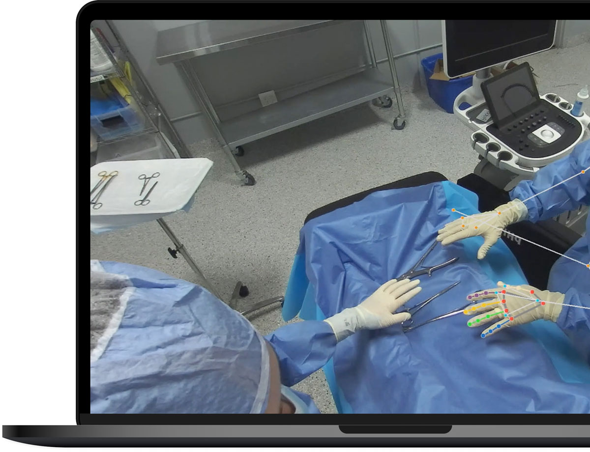 handwashing analysis on monitor